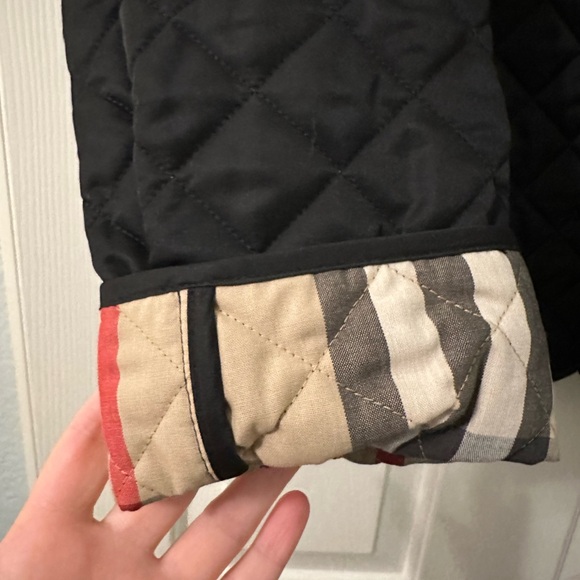 Burberry Brit Black Quilted Jacket size Small - Picture 3 of 15
